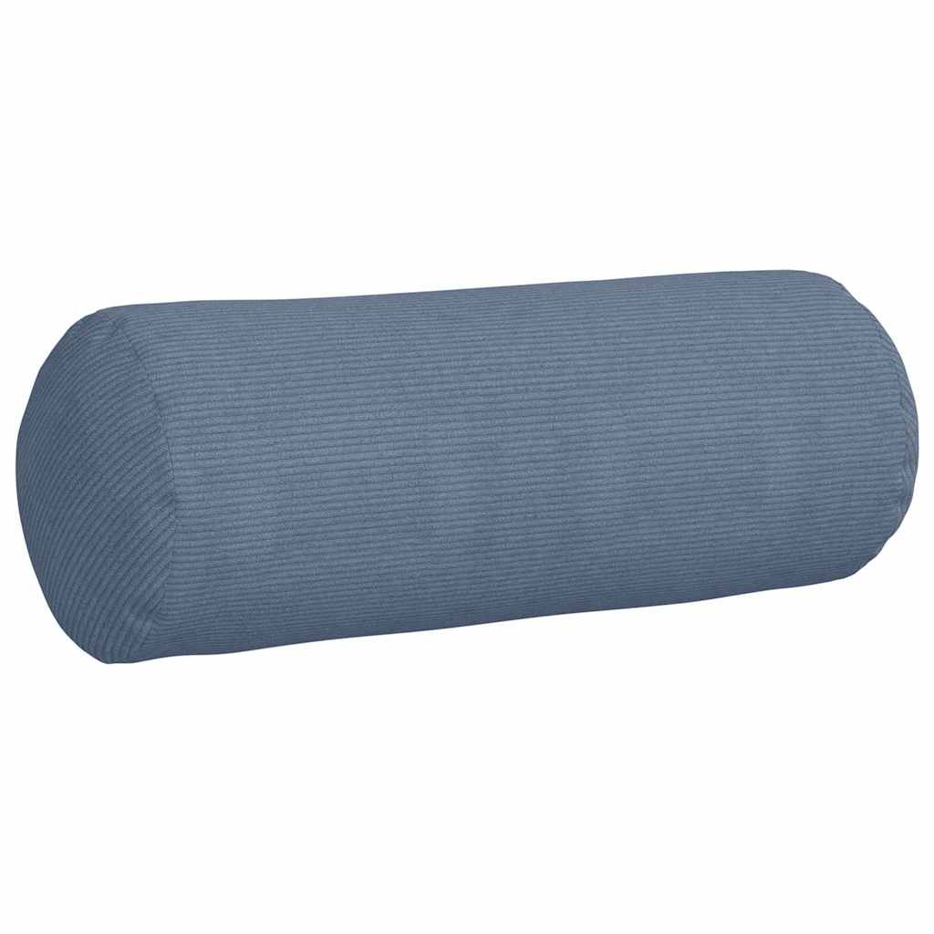 Cuscini a rullo 2 pcs Blu Ø 25 x 70 cm Tessuto in Cords | homemem39