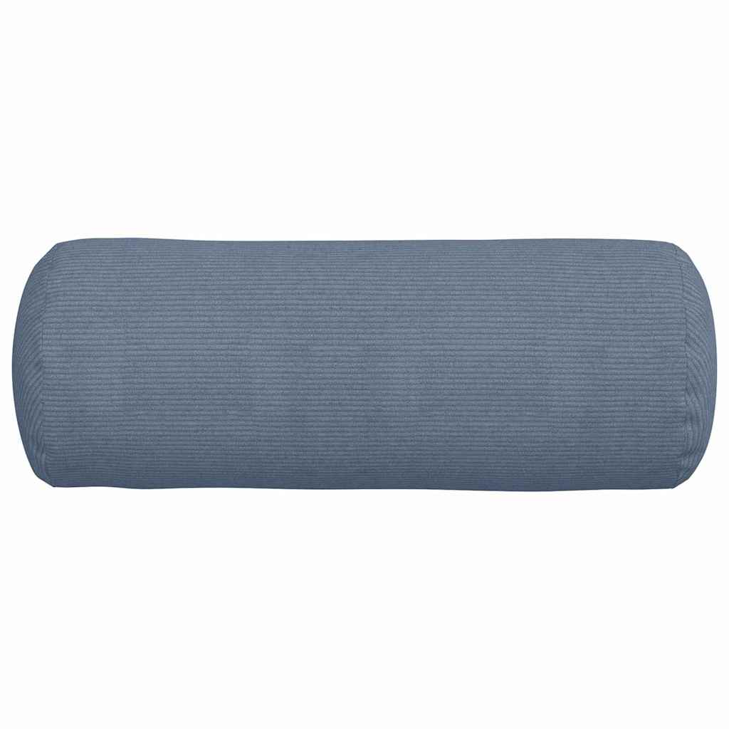 Cuscini a rullo 2 pcs Blu Ø 25 x 70 cm Tessuto in Cords | homemem39
