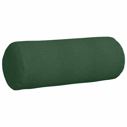 Cuscini a rullo 2 pcs Verde Scuro Ø 25 x 70 cm Tessuto in Cords