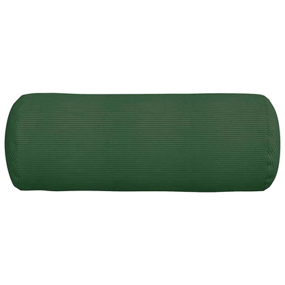 Cuscini a rullo 2 pcs Verde Scuro Ø 25 x 70 cm Tessuto in Cords