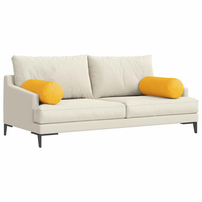 Cuscini a rullo 2 pcs Giallo Chiaro Ø 25 x 70 cm | homemem39