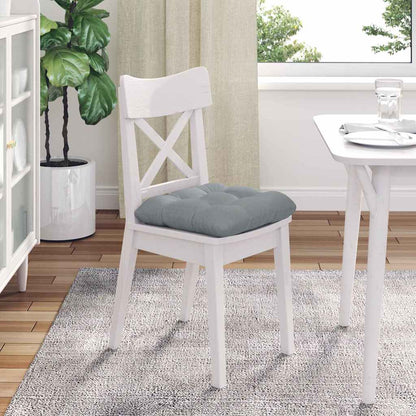 Cuscini per Seduta 4 pcs Grigio chiaro 40 x 40 x 12 cm Tessuto | homemem39