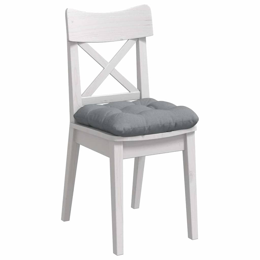 Cuscini per Seduta 4 pcs Grigio chiaro 40 x 40 x 12 cm Tessuto | homemem39
