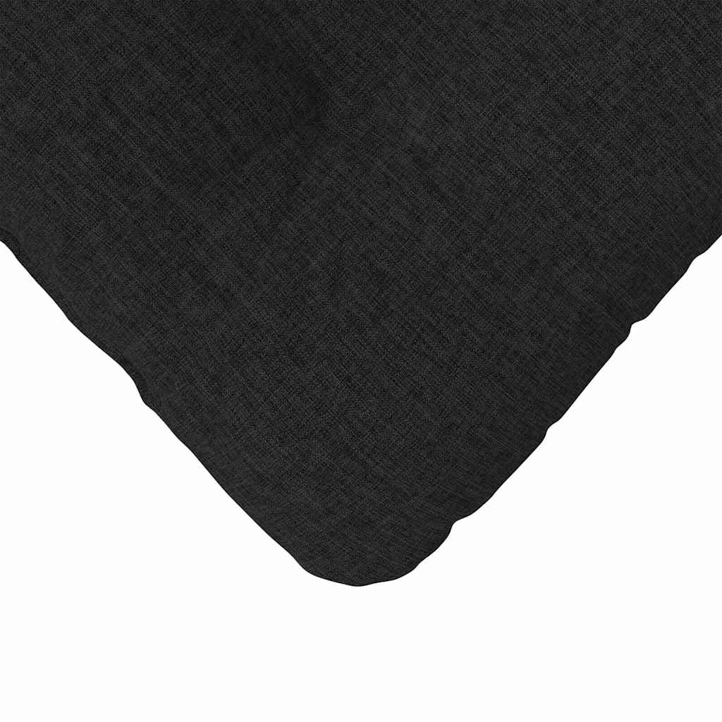 Cuscini per Seduta 4 pcs Nero 40 x 40 x 12 cm Tessuto