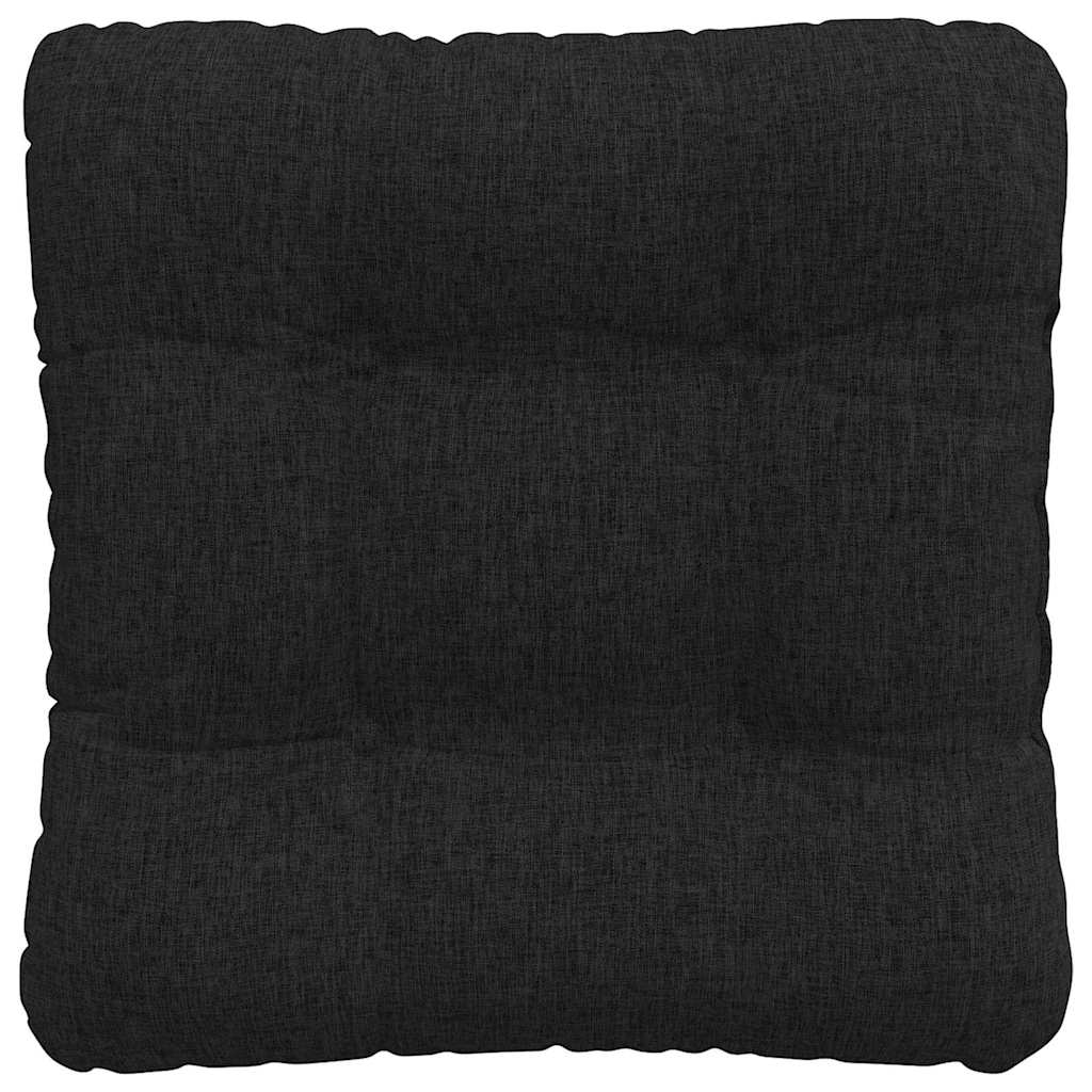 Cuscini per Seduta 4 pcs Nero 40 x 40 x 12 cm Tessuto | homemem39
