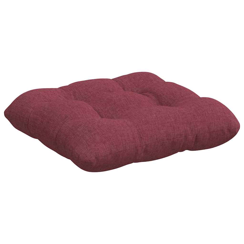 Cuscini per Seduta 4 pcs Rosso Vino 40 x 40 x 12 cm Tessuto | homemem39