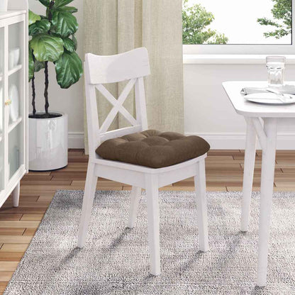 Cuscini per Seduta 4 pcs Marrone 40 x 40 x 12 cm Tessuto | homemem39