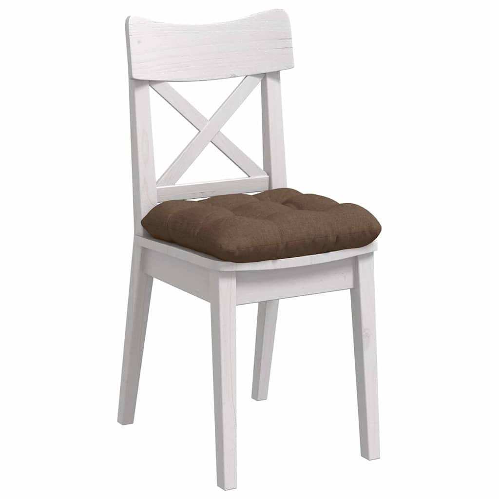 Cuscini per Seduta 4 pcs Marrone 40 x 40 x 12 cm Tessuto | homemem39
