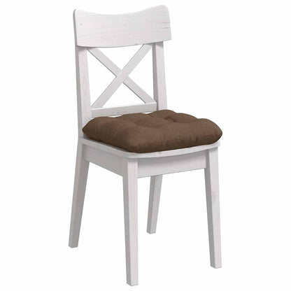 Cuscini per Seduta 4 pcs Marrone 40 x 40 x 12 cm Tessuto | homemem39