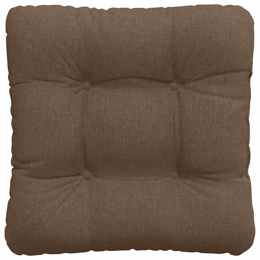 Cuscini per Seduta 4 pcs Marrone 40 x 40 x 12 cm Tessuto