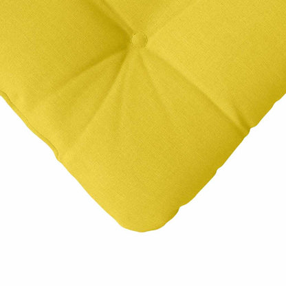 Cuscini per Seduta 4 pcs Giallo Chiaro 40 x 40 x 12 cm Tessuto