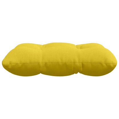Cuscini per Seduta 4 pcs Giallo Chiaro 40 x 40 x 12 cm Tessuto