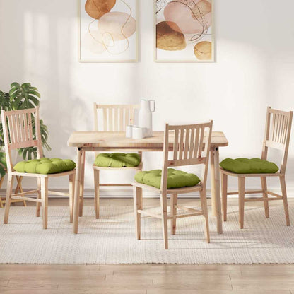 Cuscini per Seduta 4 pcs Verde chiaro 40 x 40 x 12 cm Tessuto | homemem39
