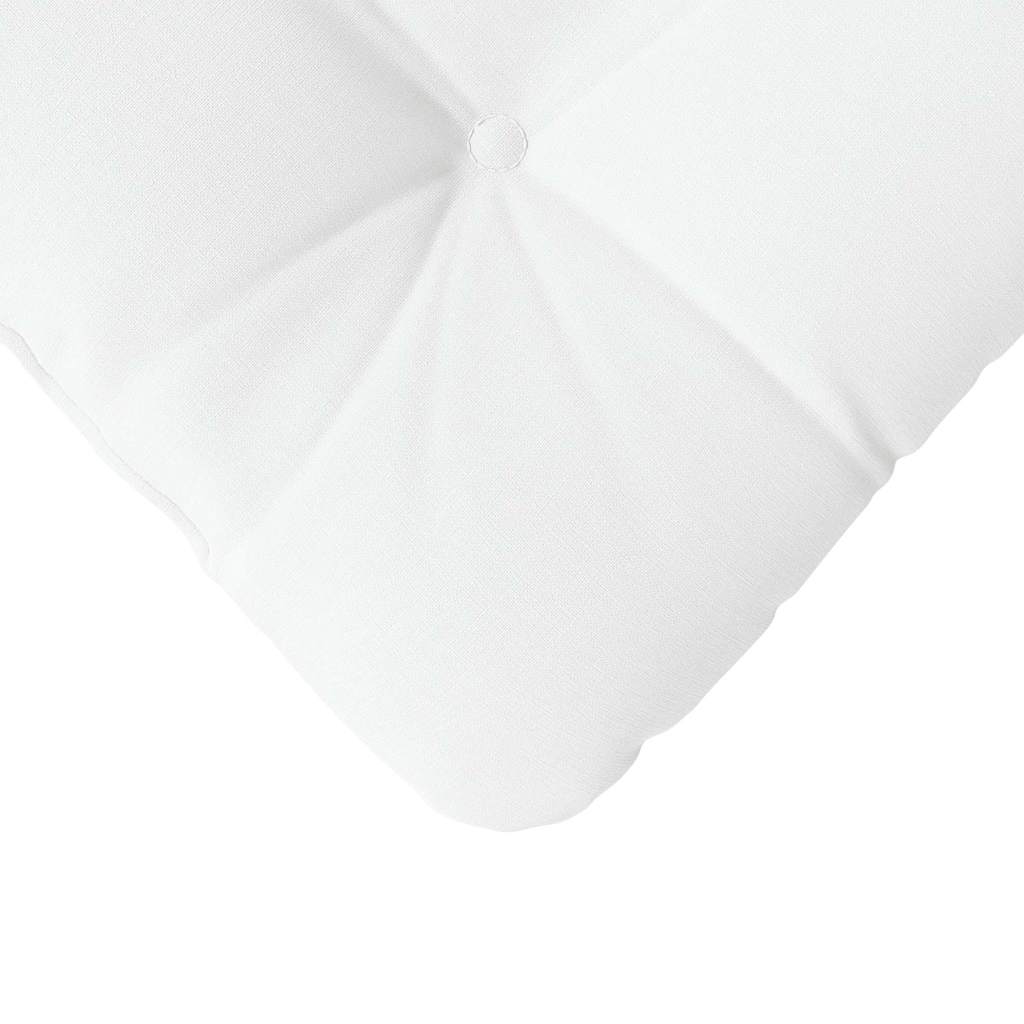 Cuscini per Seduta 4 pcs Bianco 40 x 40 x 12 cm Tessuto | homemem39