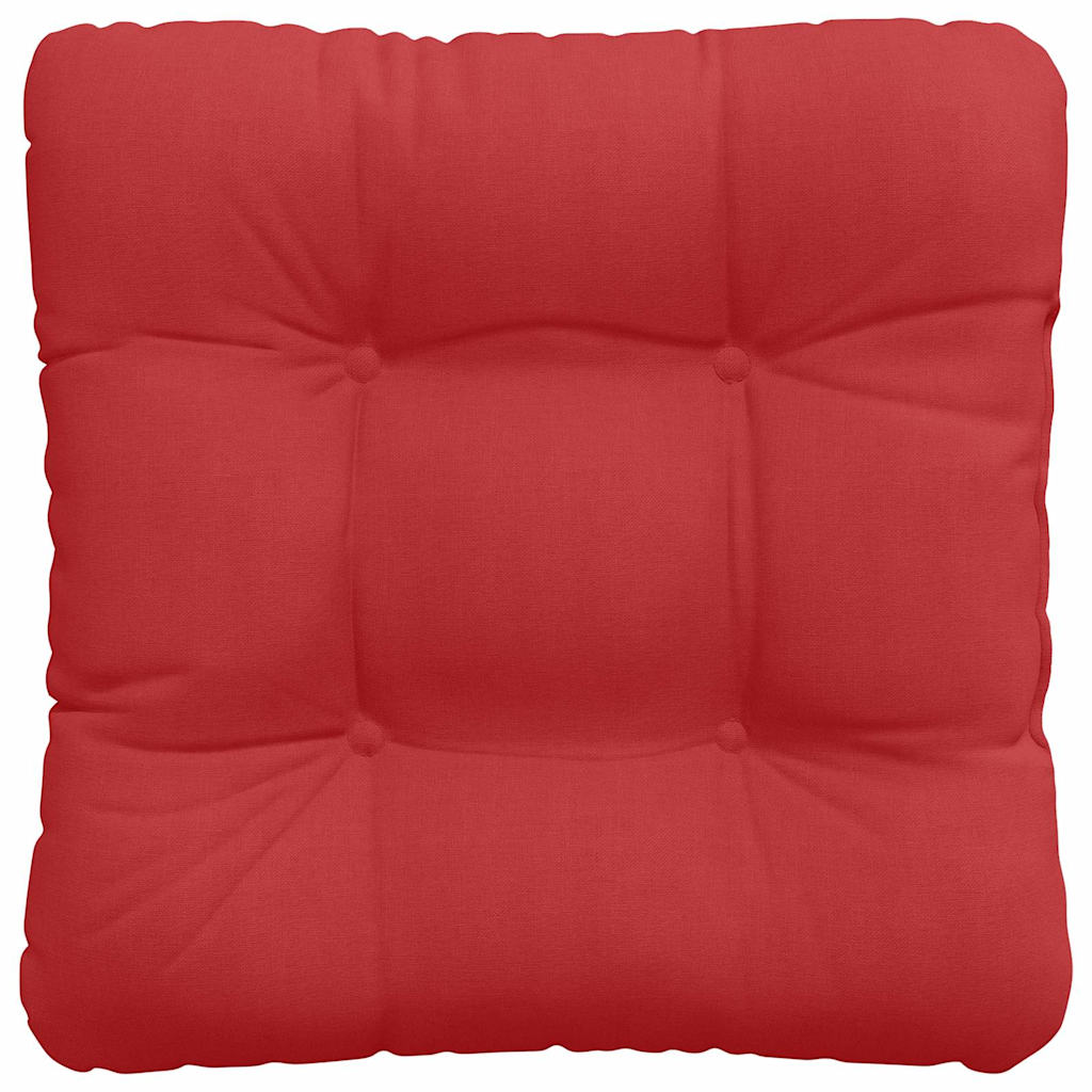 Cuscini per Seduta 4 pcs Rosso 40 x 40 x 12 cm Tessuto | homemem39