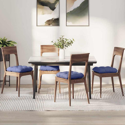 Cuscini per Seduta 4 pcs Blu jeans 40 x 40 x 12 cm Tessuto