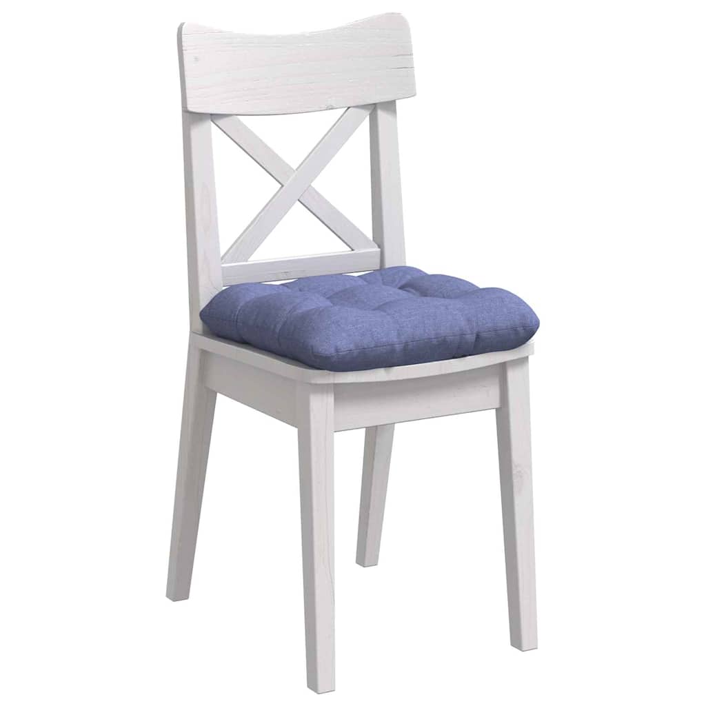 Cuscini per Seduta 4 pcs Blu jeans 40 x 40 x 12 cm Tessuto | homemem39