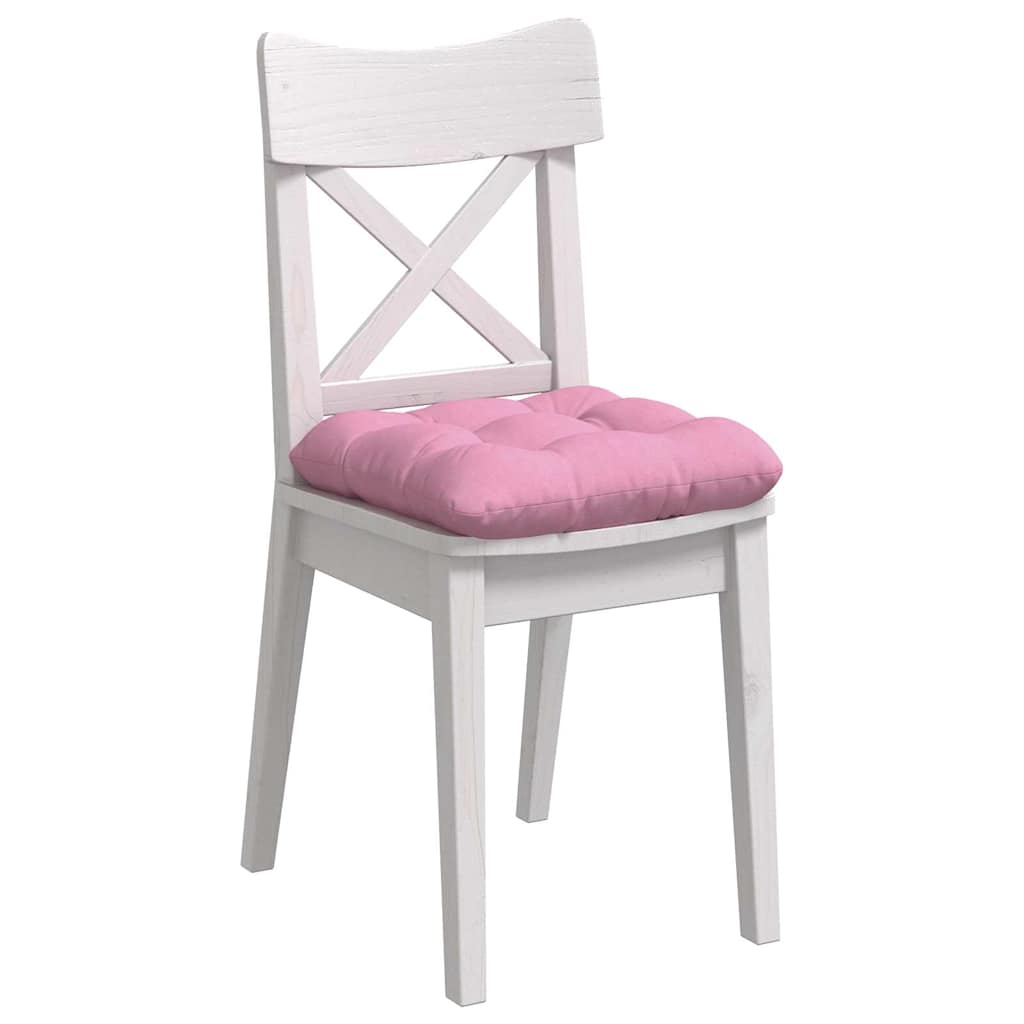 Cuscini per Seduta 4 pcs Rosa 40 x 40 x 12 cm Tessuto | homemem39