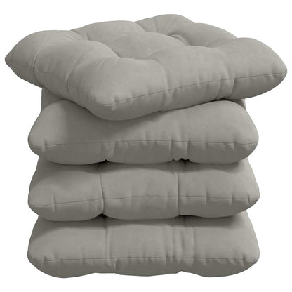 Cuscini per Seduta 4 pcs Grigio chiaro 40 x 40 cm | homemem39