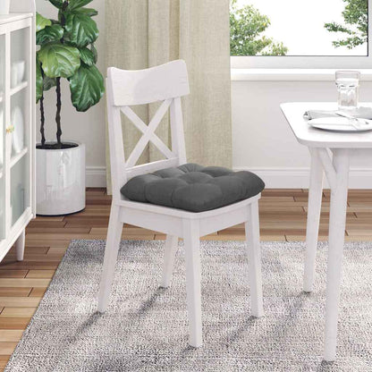 Cuscini per Seduta 4 pcs Grigio scuro 40 x 40 cm | homemem39