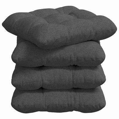 Cuscini per Seduta 4 pcs Grigio scuro 40 x 40 cm | homemem39