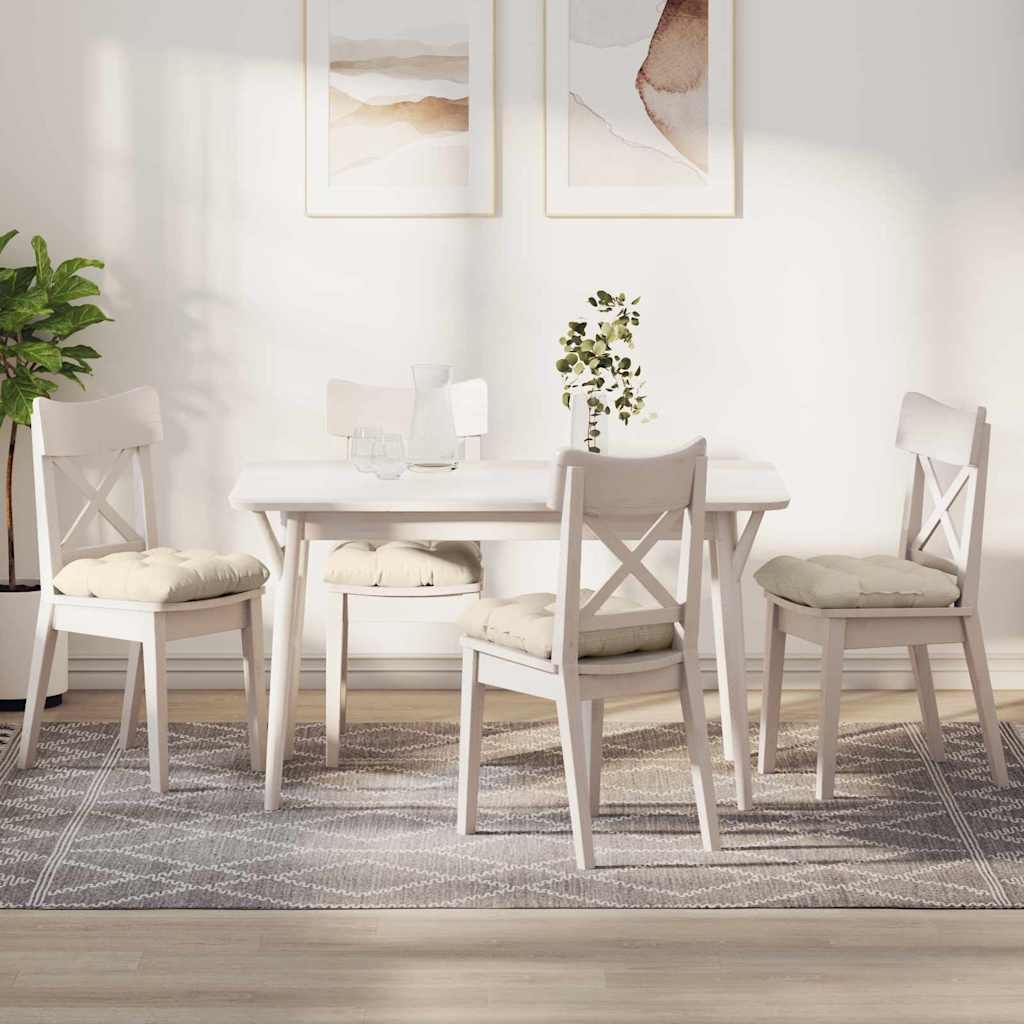 Cuscini per Seduta 4 pcs Crema 40 x 40 cm Tessuto in Cords | homemem39