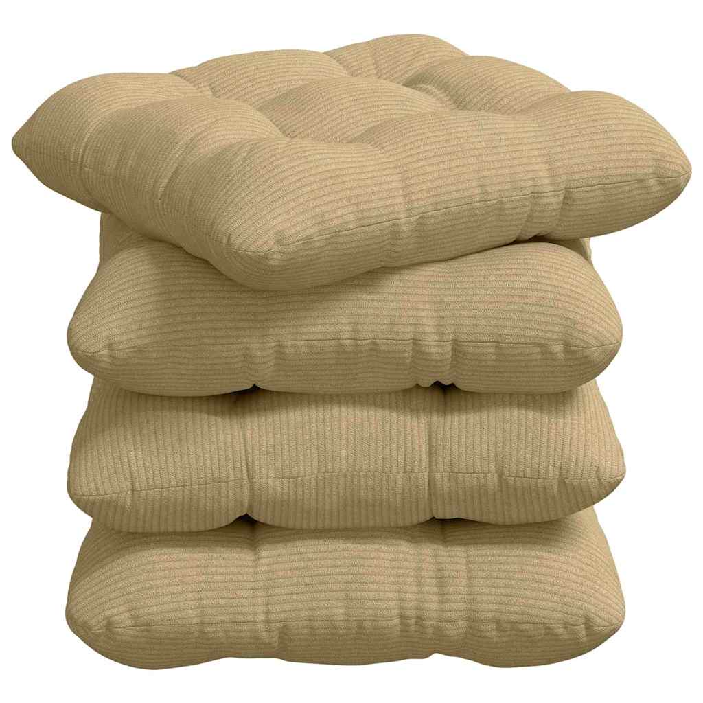 Cuscini per Seduta 4 pcs Grigio Verde 40 x 40 cm | homemem39