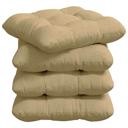 Cuscini per Seduta 4 pcs Grigio Verde 40 x 40 cm | homemem39