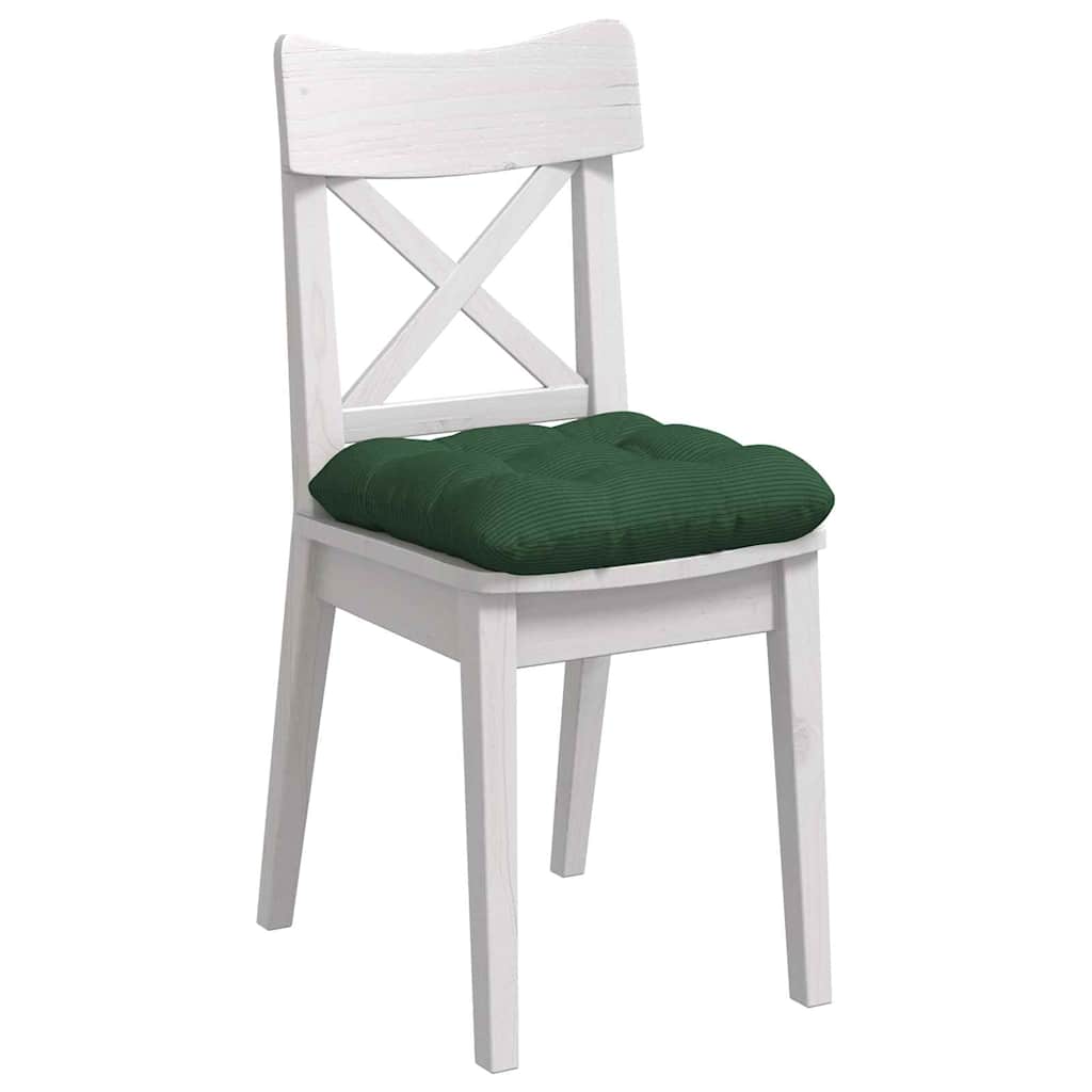 Cuscini per Seduta 4 pcs Verde Scuro 40 x 40 cm | homemem39