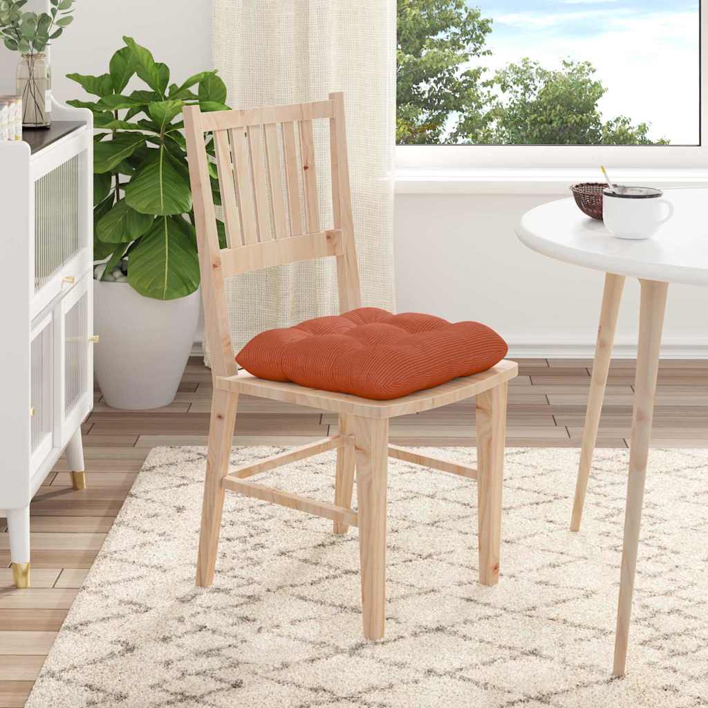 Cuscini per Seduta 4 pcs Rosso Arancio 40 x 40 cm | homemem39