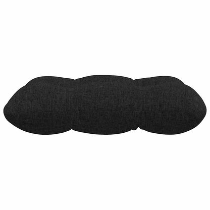 Cuscini per Seduta 4 pcs Nero 45 x 45 x 12 cm Tessuto | homemem39
