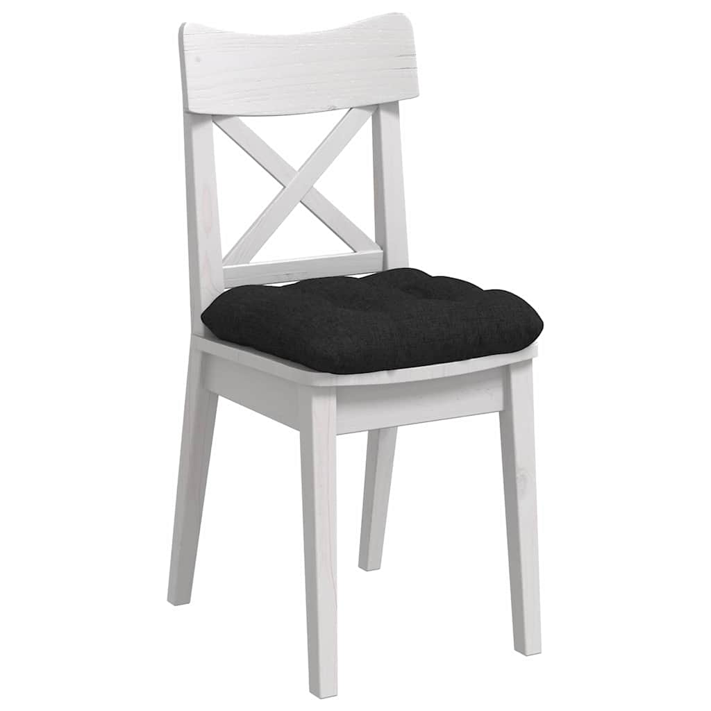 Cuscini per Seduta 4 pcs Nero 45 x 45 x 12 cm Tessuto | homemem39
