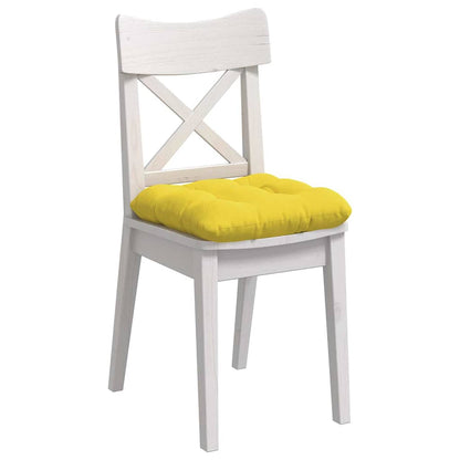 Cuscini per Seduta 4 pcs Giallo Chiaro 45 x 45 x 12 cm Tessuto | homemem39