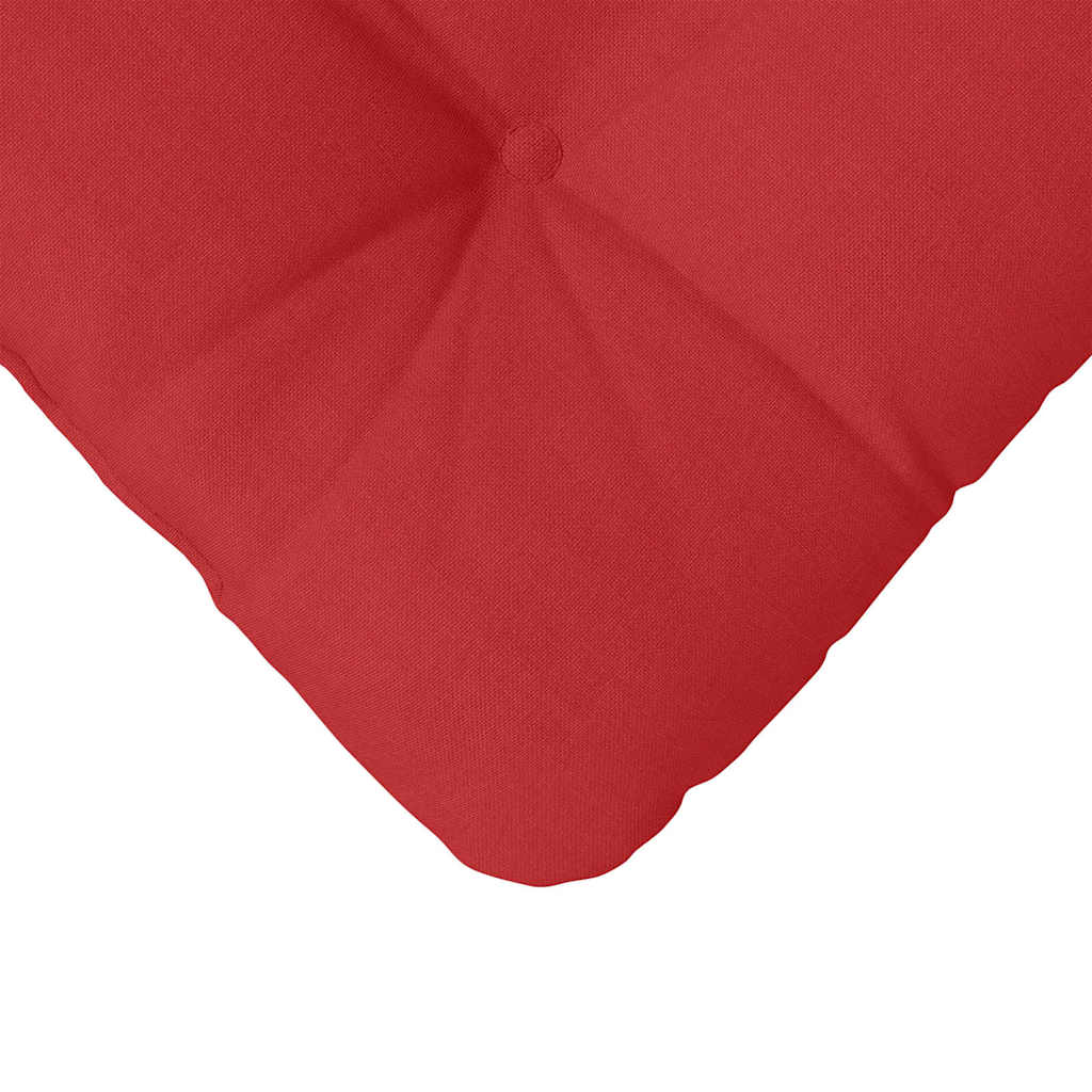 Cuscini per Seduta 4 pcs Rosso 45 x 45 x 12 cm Tessuto | homemem39