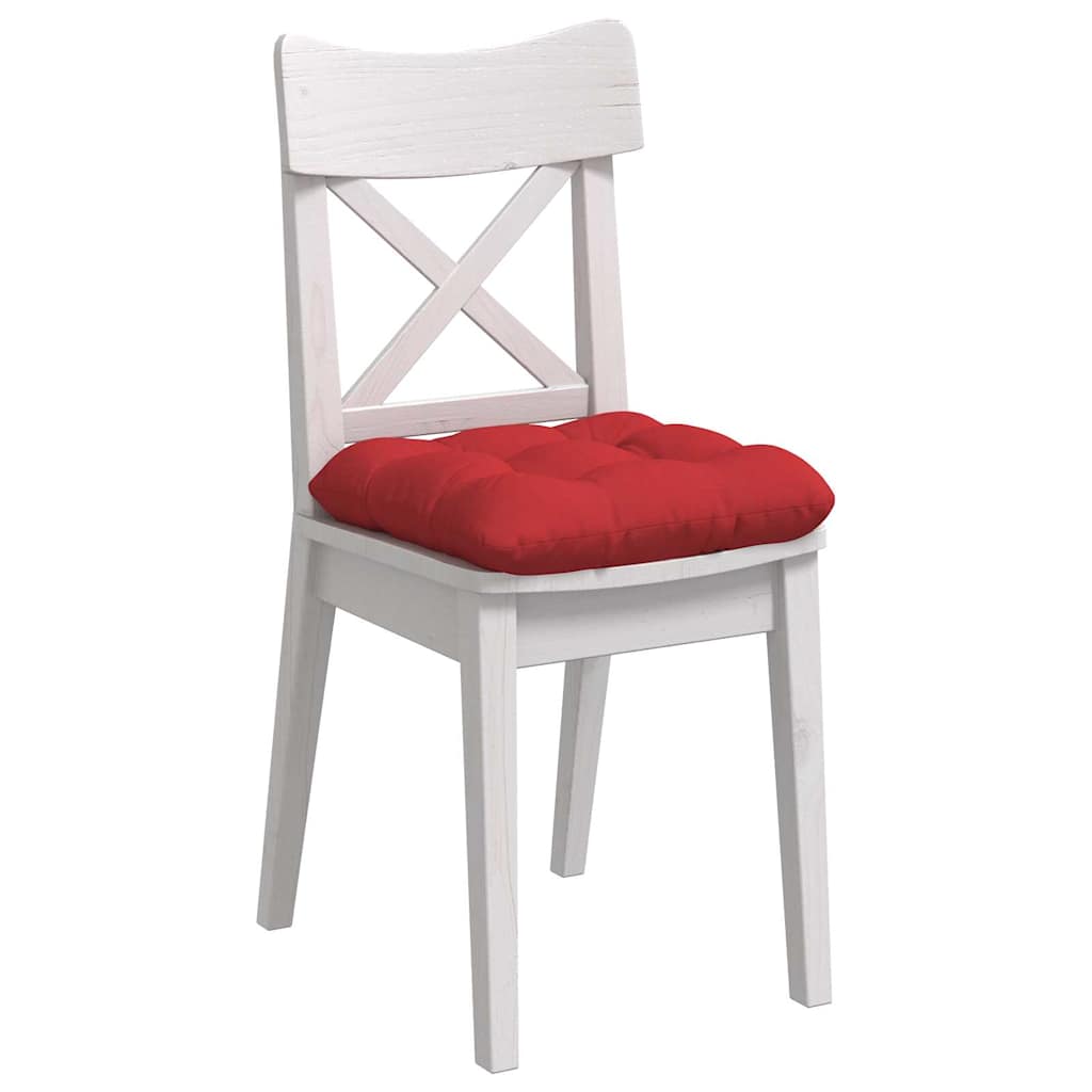 Cuscini per Seduta 4 pcs Rosso 45 x 45 x 12 cm Tessuto | homemem39