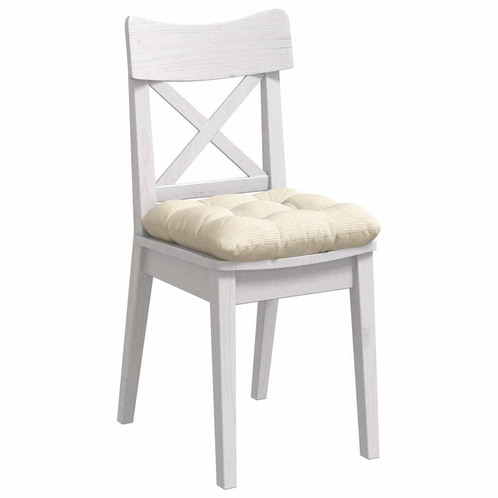 Cuscini per Seduta 4 pcs Crema 45 x 45 cm Tessuto in Cords | homemem39