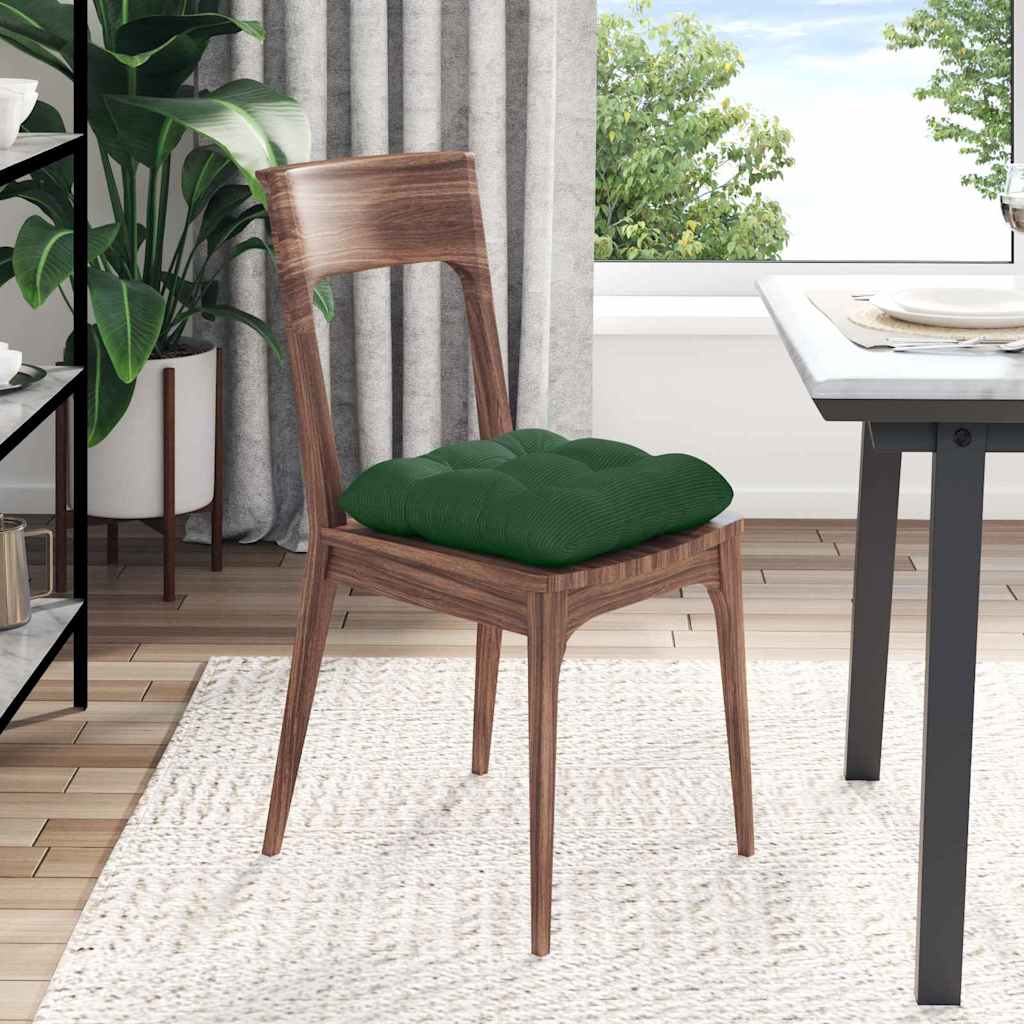 Cuscini per Seduta 4 pcs Verde Scuro 45 x 45 cm | homemem39
