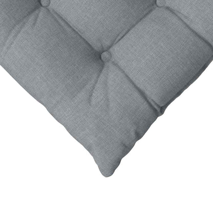 Cuscini per Seduta 4 pcs Grigio chiaro 40 x 40 x 6 cm Tessuto | homemem39