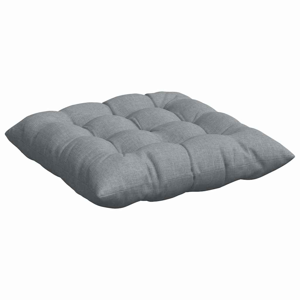 Cuscini per Seduta 4 pcs Grigio chiaro 40 x 40 x 6 cm Tessuto