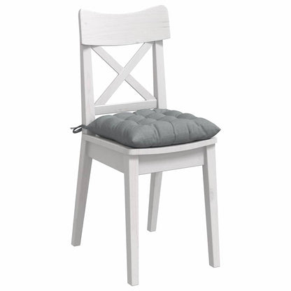 Cuscini per Seduta 4 pcs Grigio chiaro 40 x 40 x 6 cm Tessuto
