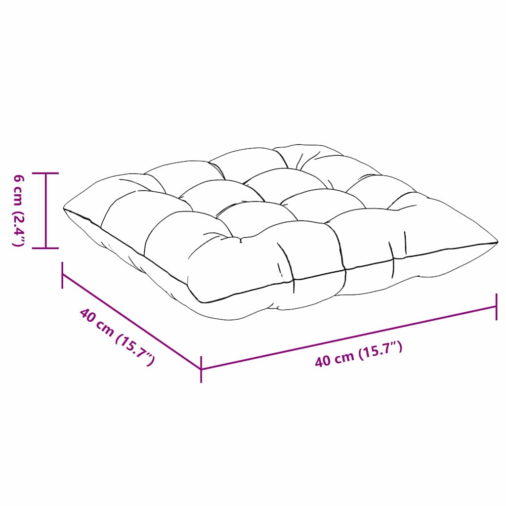 Cuscini per Seduta 4 pcs Talpa 40 x 40 x 6 cm Tessuto | homemem39
