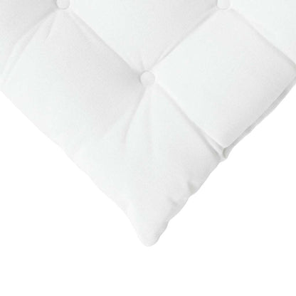 Cuscini per Seduta 4 pcs Bianco 40 x 40 x 6 cm Tessuto | homemem39