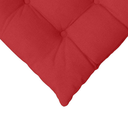 Cuscini per Seduta 4 pcs Rosso 40 x 40 x 6 cm Tessuto