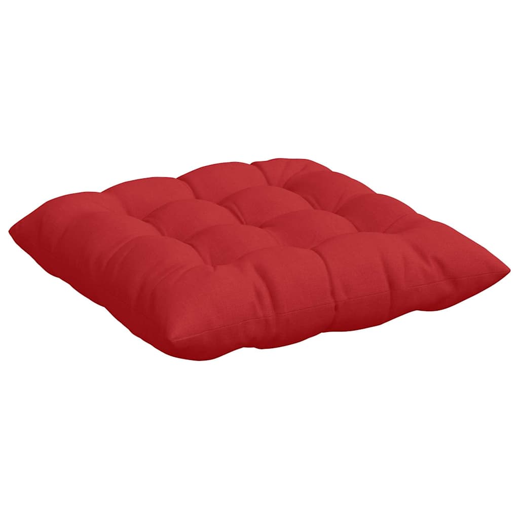 Cuscini per Seduta 4 pcs Rosso 40 x 40 x 6 cm Tessuto | homemem39