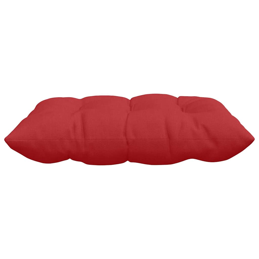 Cuscini per Seduta 4 pcs Rosso 40 x 40 x 6 cm Tessuto | homemem39