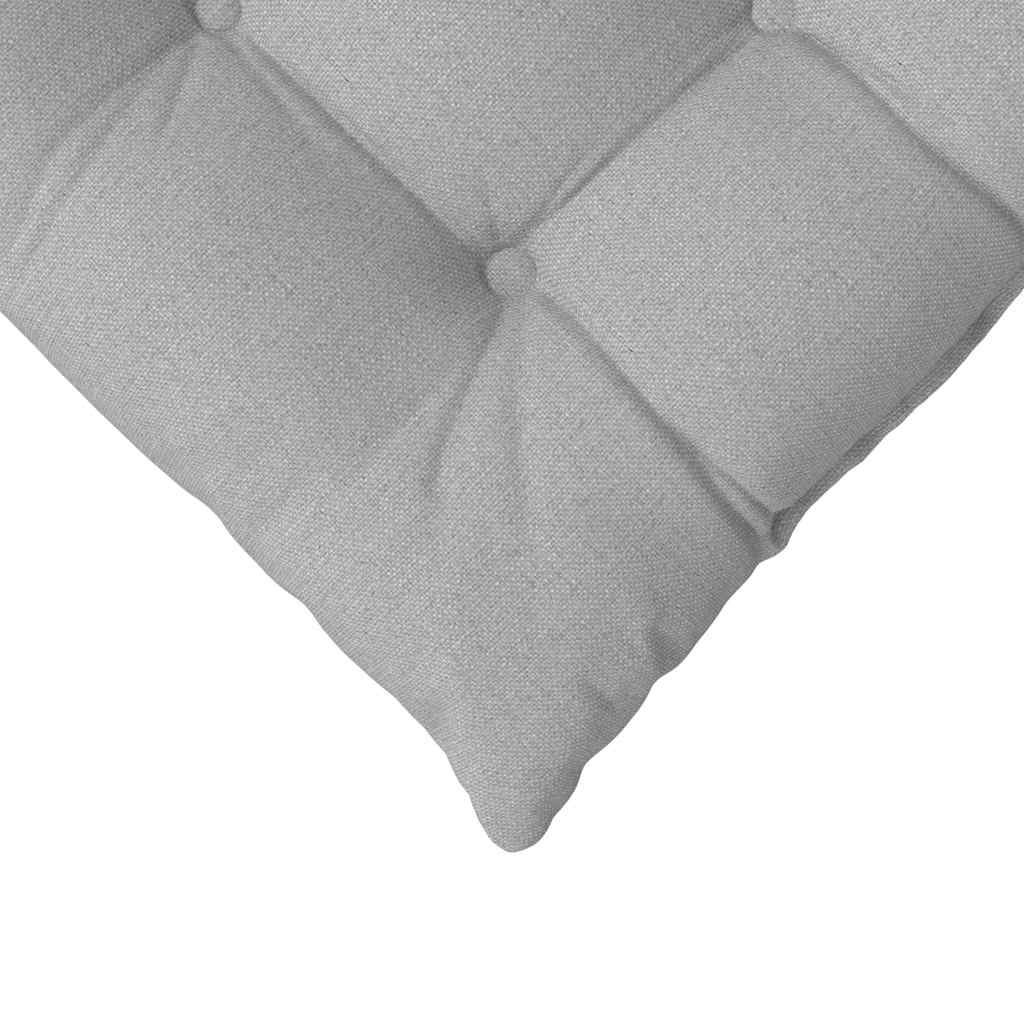 Cuscini per Seduta 4 pcs Grigio Nuvola 40 x 40 x 6 cm Tessuto