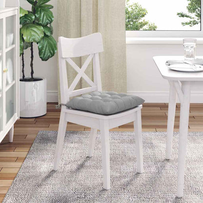 Cuscini per Seduta 4 pcs Grigio Nuvola 40 x 40 x 6 cm Tessuto | homemem39