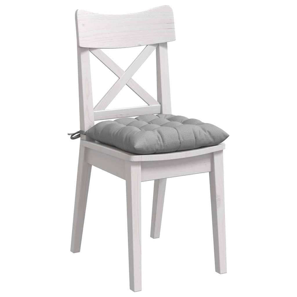 Cuscini per Seduta 4 pcs Grigio Nuvola 40 x 40 x 6 cm Tessuto | homemem39