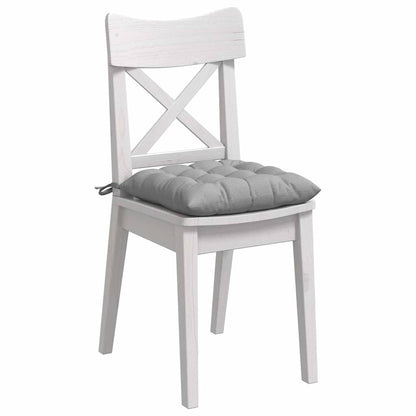 Cuscini per Seduta 4 pcs Grigio Nuvola 40 x 40 x 6 cm Tessuto | homemem39