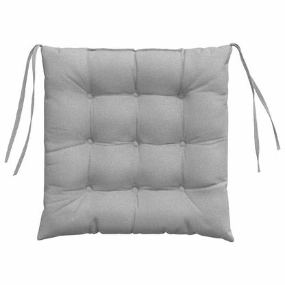 Cuscini per Seduta 4 pcs Grigio Nuvola 40 x 40 x 6 cm Tessuto | homemem39